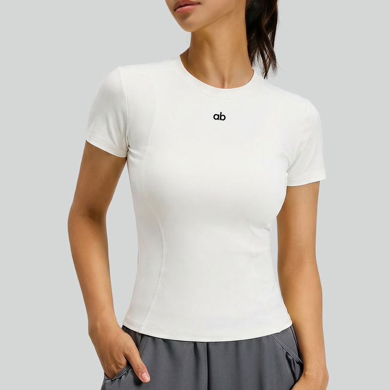 Pilates Yoga Wear - Camiseta de Yoga Feminina de Verão,