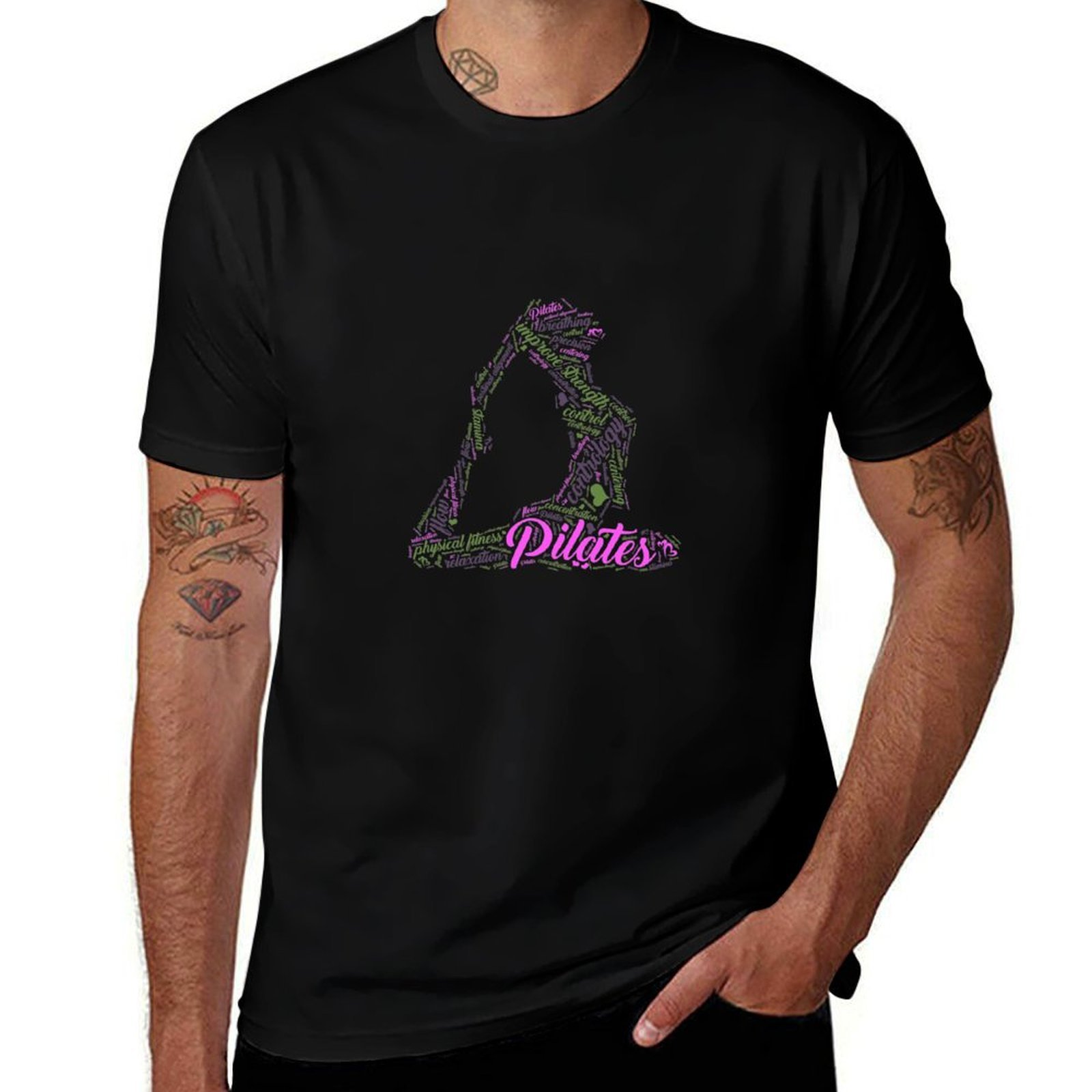 Pilates Yoga Class - Camiseta feminina divertida com estampa de