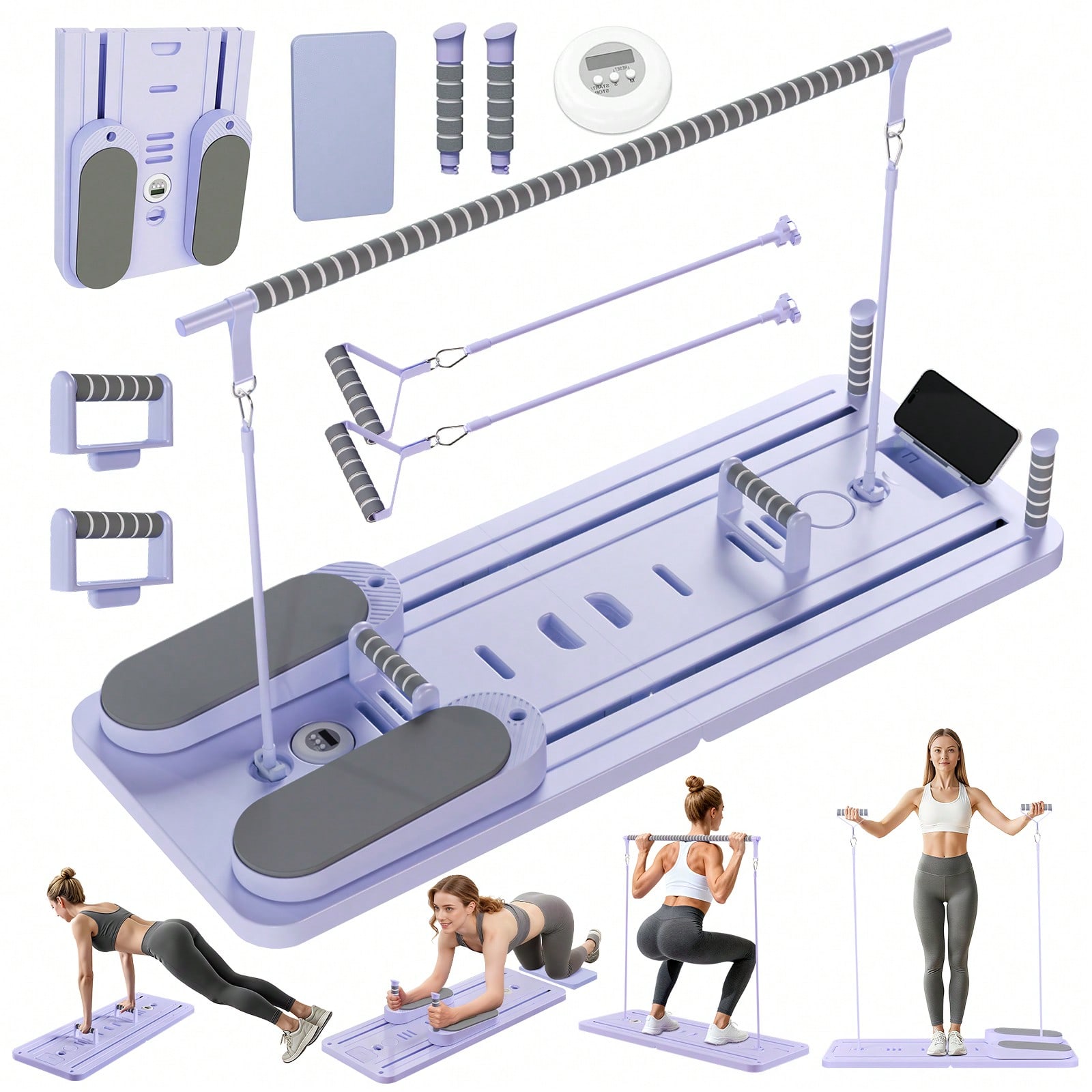 Reformer de Pilates com Barra, - Pilates & Yoga Unleashed International Academy avaliação e preço